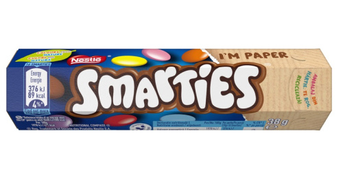 Smarties Hexatube milk chocolate granules 38g