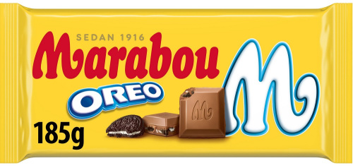 Marabou milk chocolate Oreo cookie crumbs 185g 