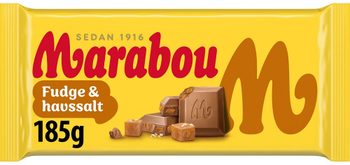 Marabou Fudge and sea salt 185g