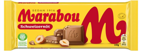 Marabou Schweizernöt Chocolate Bar 160g