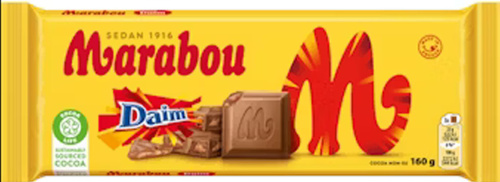 Marabou Daim Chocolate Button Roll 160g