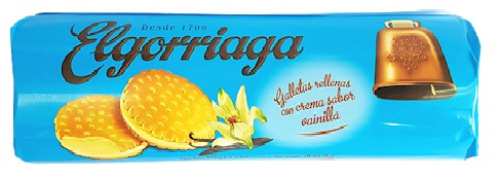 Elgorriaga Vanilla Flavour Filled Biscuits 500g