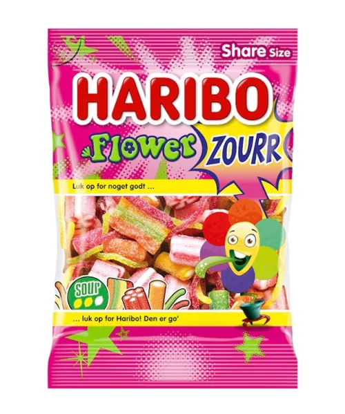 Haribo Flowerzourr sour winegum 250g