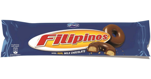 Filipinos Milk chocolate biscuit 128g