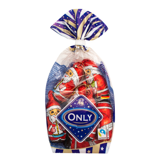 Only Milk chocolate Santa Clauses 100g