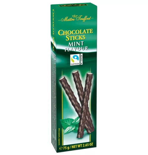 Maître Truffout Chocolate Mint Sticks 75g