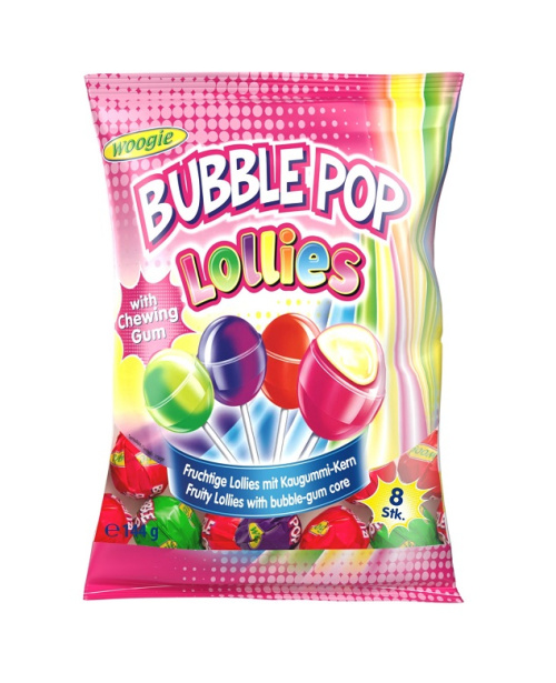 Woogie Lollies Bubble Pop 144g