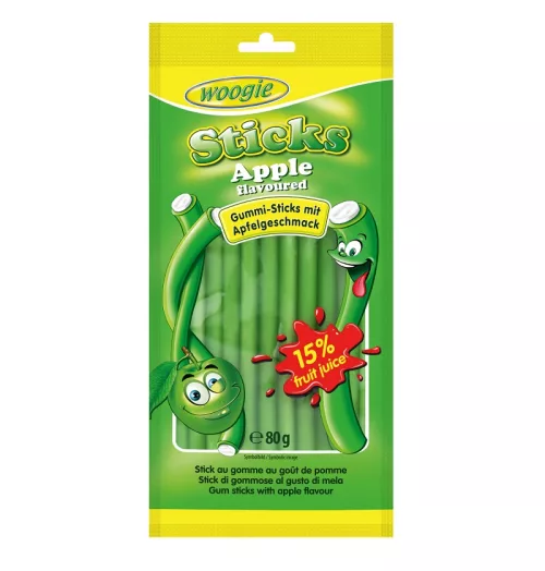 Woogie Apple Flavoured Candy With Filling 80g