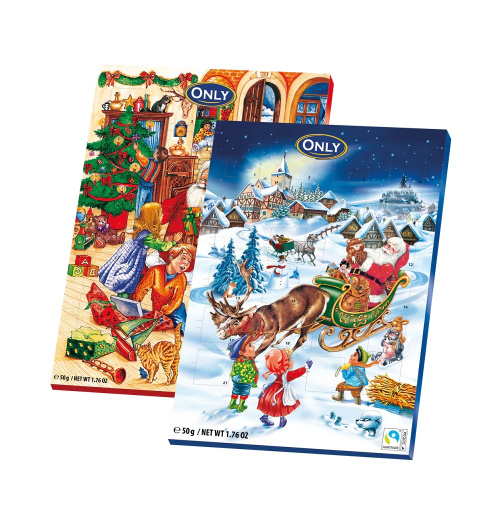 Only Christmas Calendar Milk chocolate 50g