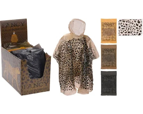 Rain poncho Leopard, 1 size