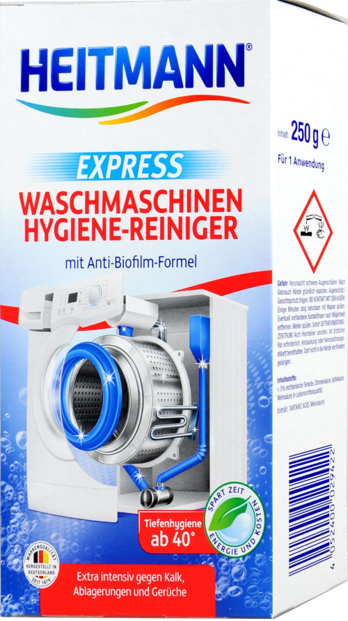 Heitmann Express Hygienic Washing Machine Cleaner, 250 g 