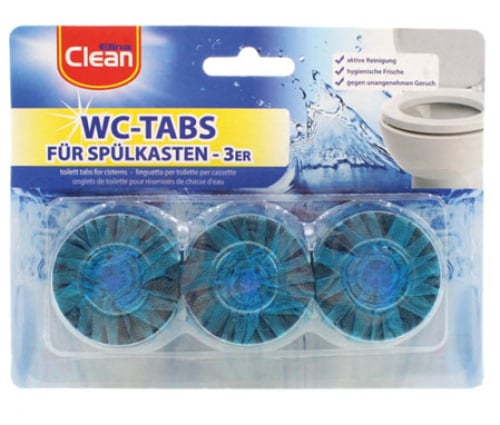 Toilet Tabs blue flush valve 3x50g for water tank