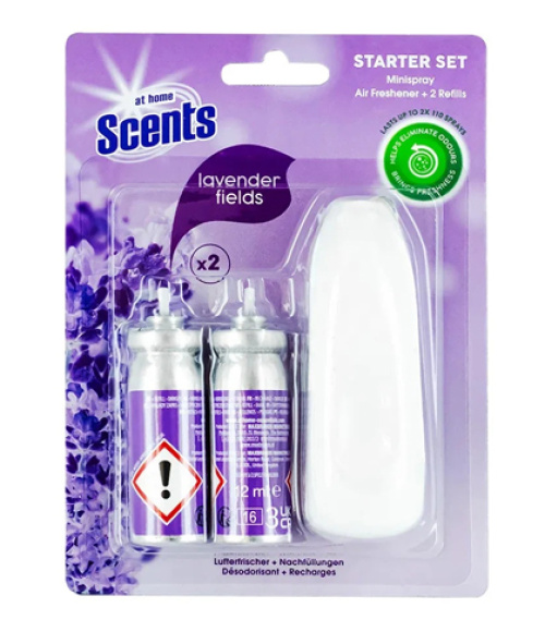 At Home Scent Spray + 2pcs Cherry Lavender refills 2X12ml