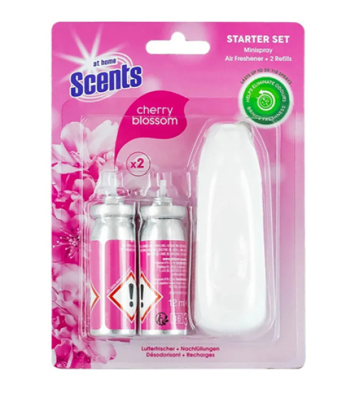 At Home Scent Spray + 2 pcs Cherry Blossom refills 2X12ml
