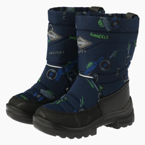 Kuoma Putkivarsi Children's Winter Boots Blue Monster Car size 21