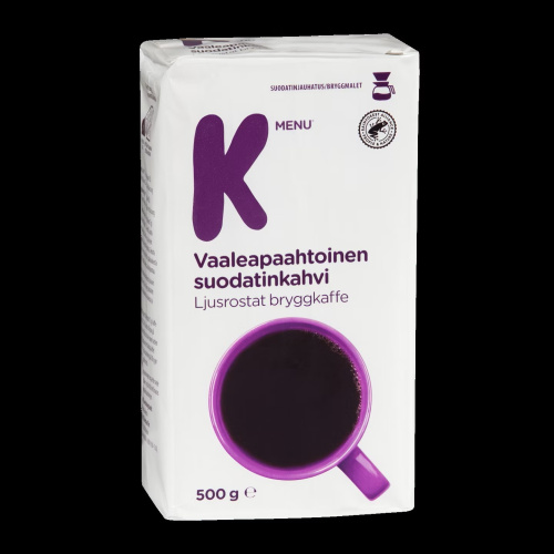 Menu vaaleapaahtoinen kahvi 500g TRE