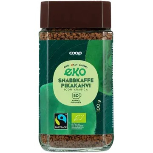 Coop pikakahvi luomu 100 g  TRE