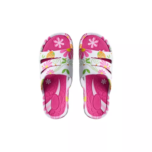 Women summer clogs 36-41 pink/flowers