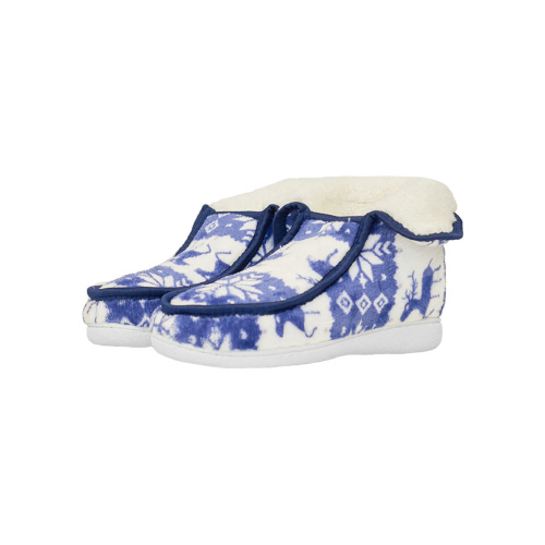 Women home ankle slippers 37-40 blue