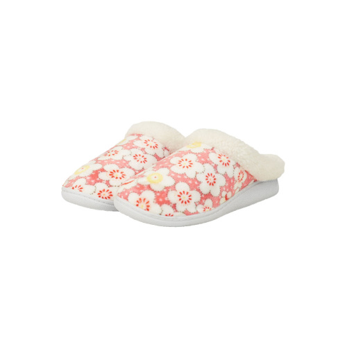 Women home slippers 36-41 white/red flowers