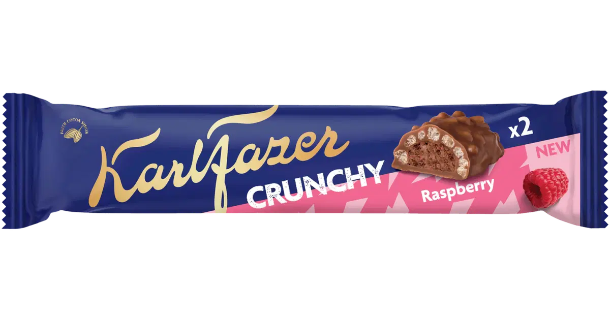 Karl Fazer Crunchy Vadelma suklaapatukka 50g
