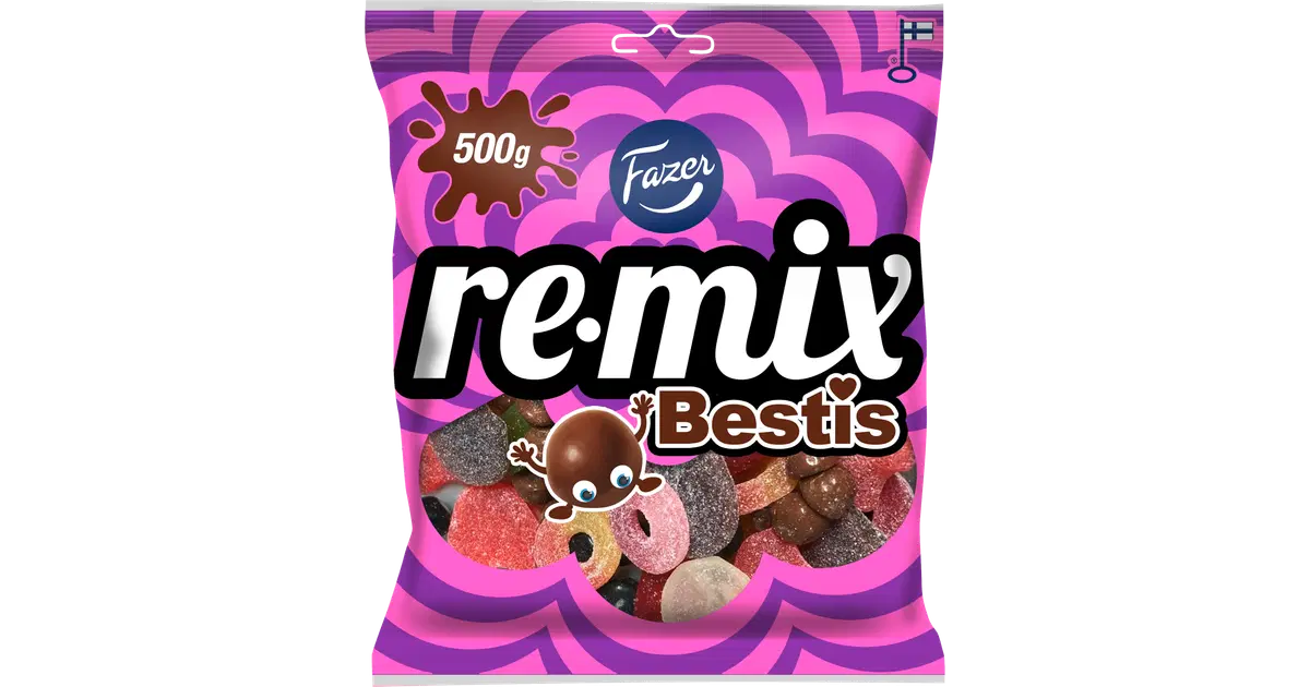 Fazer Remix Bestis karkkipussi 500g
