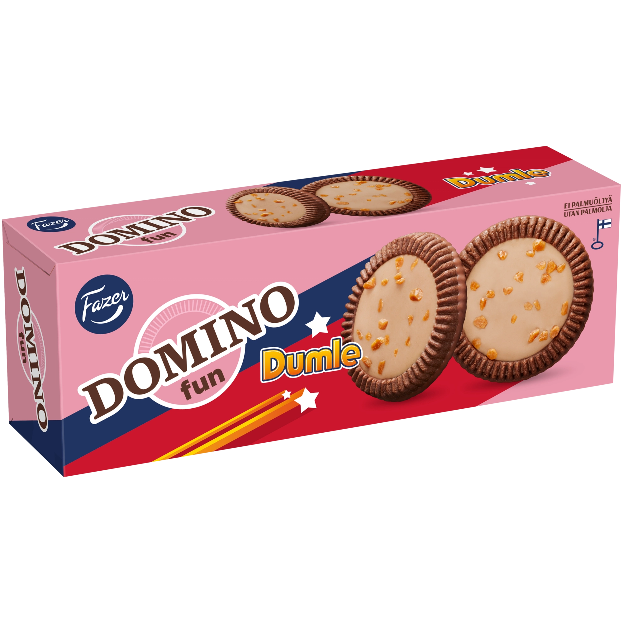 Fazer Domino Fun Dumle herkuttelukeksi 120g