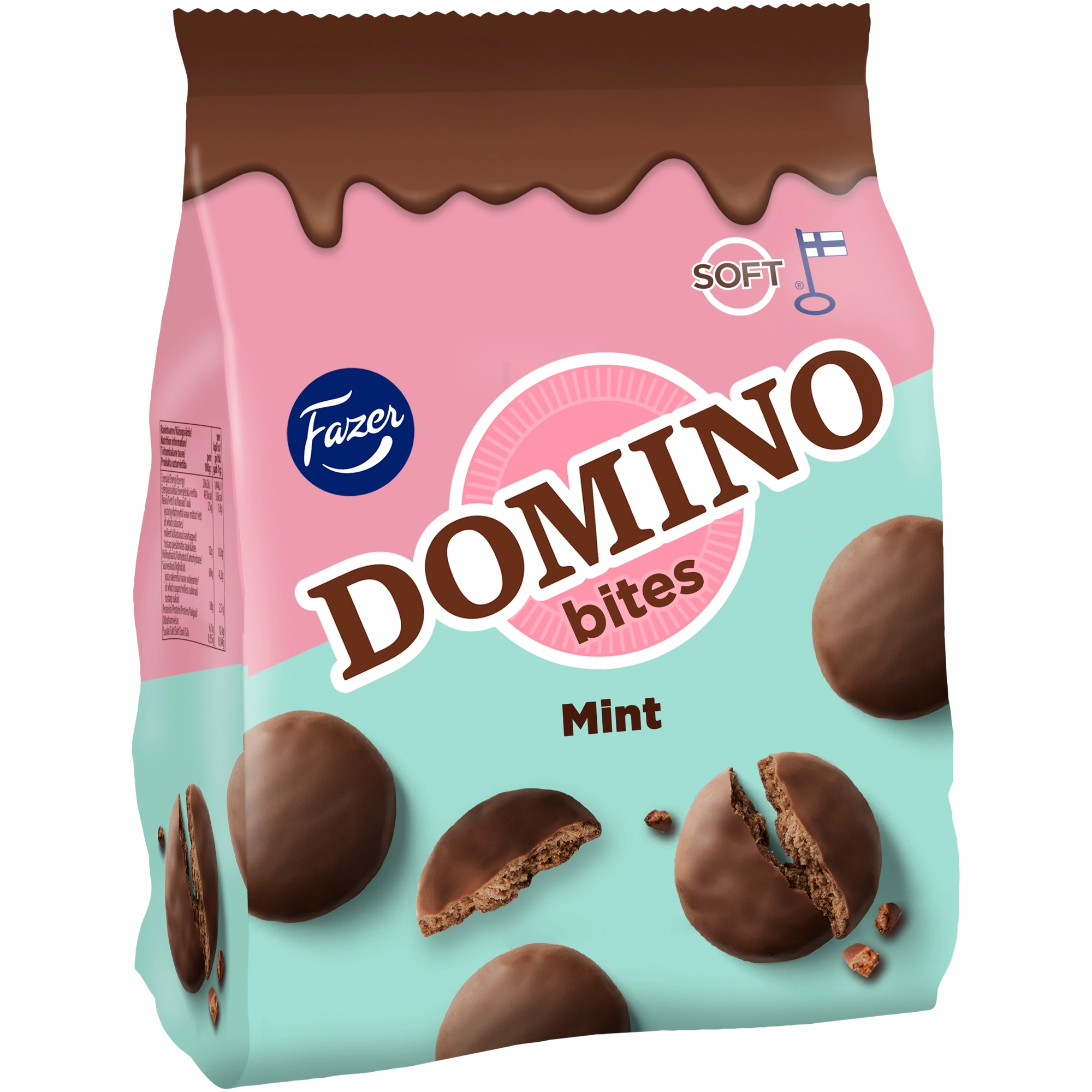 Fazer Domino Bites Mint herkuttelukeksi 174g