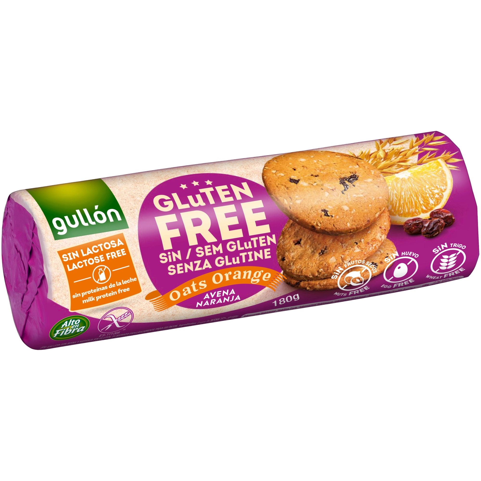 Gullón Kaura-appelsiini 180g Gluteeniton