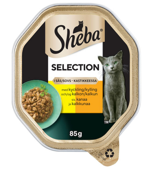 Sheba Selection portioned meal chicken-turkey 85g