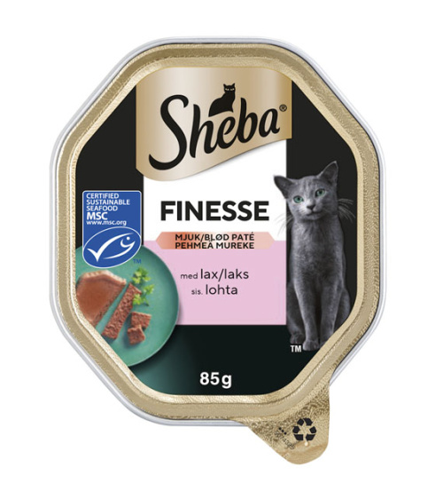 Sheba Finesse Soft Pâté salmon MSC 85g