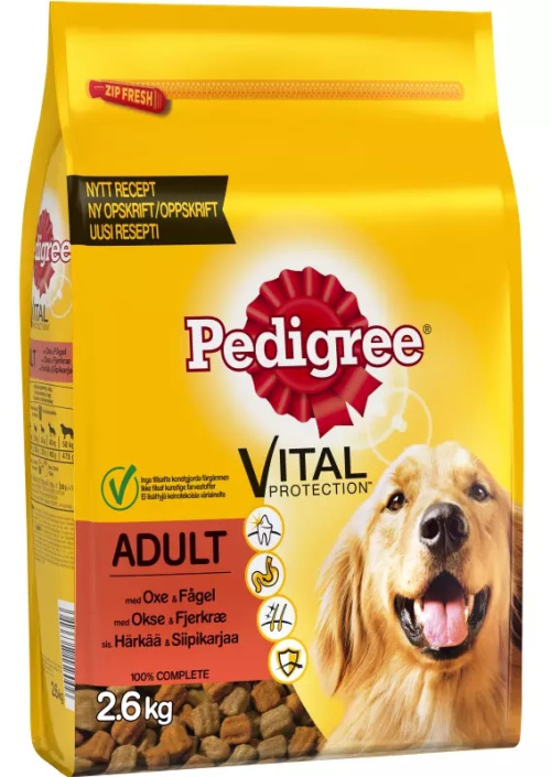 Pedigree Adult Beef and Poultry 2.6 kg