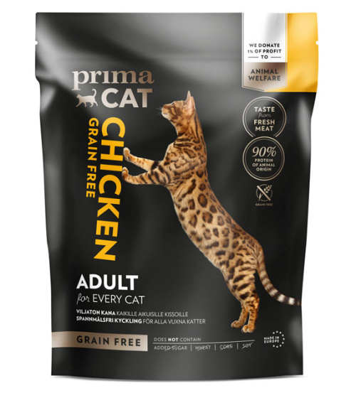 PrimaCat Grain-free chicken for adult cats 400g