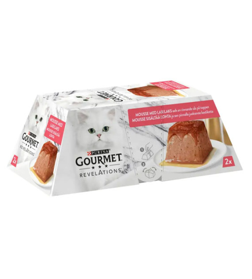 Gourmet Revelations salmon cat food 2x57g