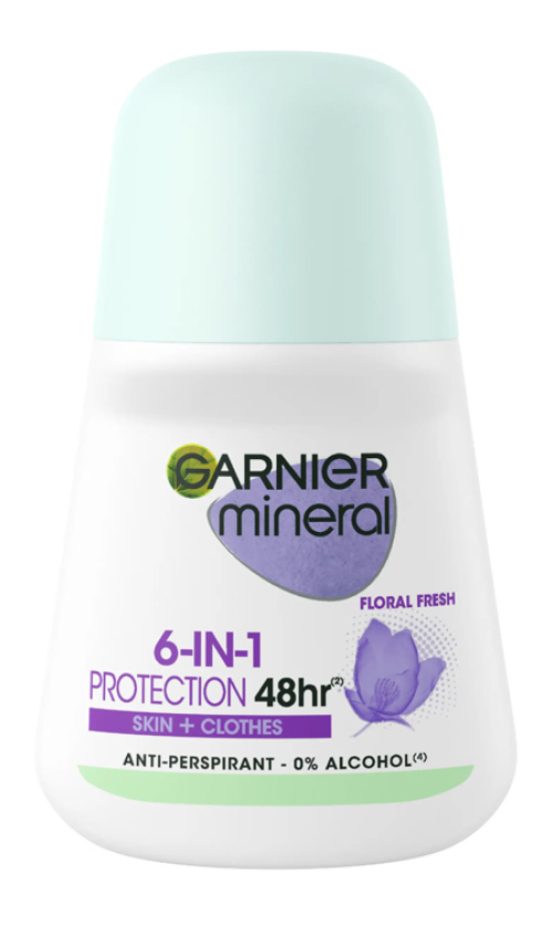 Garnier Mineral Deodorant roll-on 50ml Protection 6 antiperspirantti