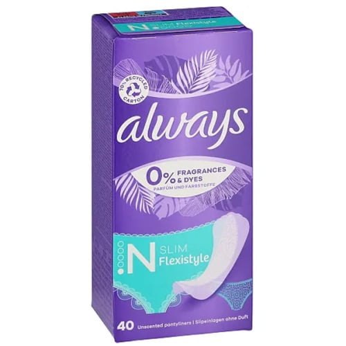 Always Panty Liners Normal Slim 40Pcs