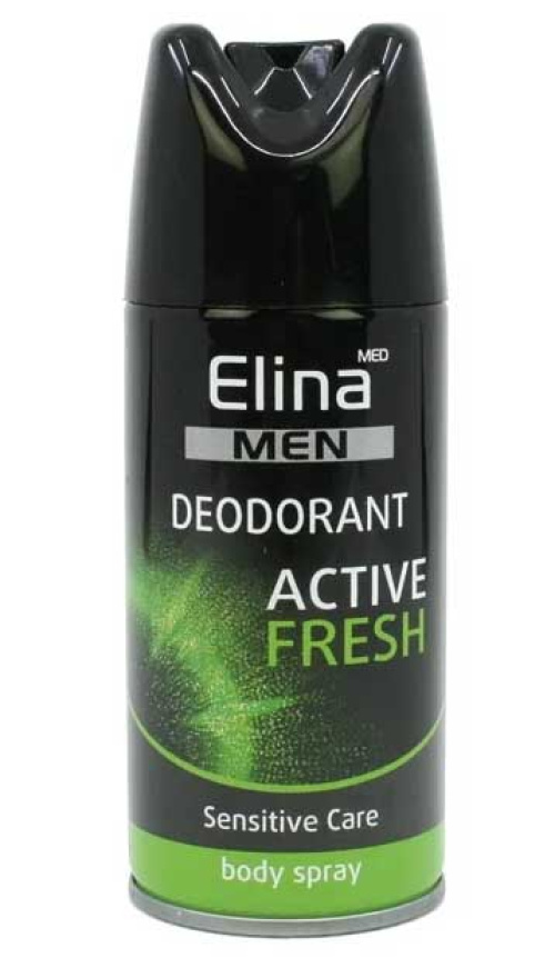 Deospray Elina for men Active Fresh 150ml