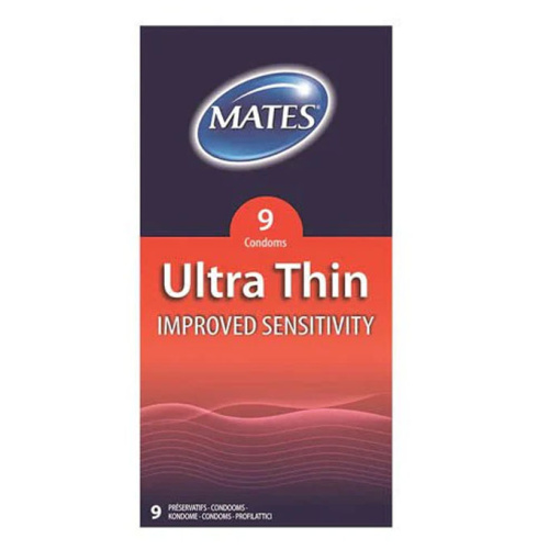 Mates Ultra Thin Condoms 9 Pack