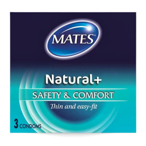 Mates Condoms Natural Plus 3 Pack