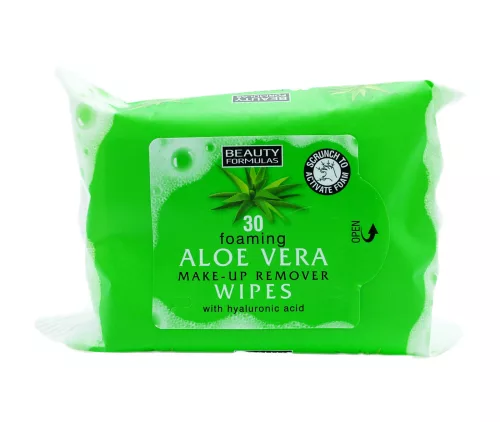 Beauty Formulas Aloe Vera Foaming Make-Up Remover 30s
