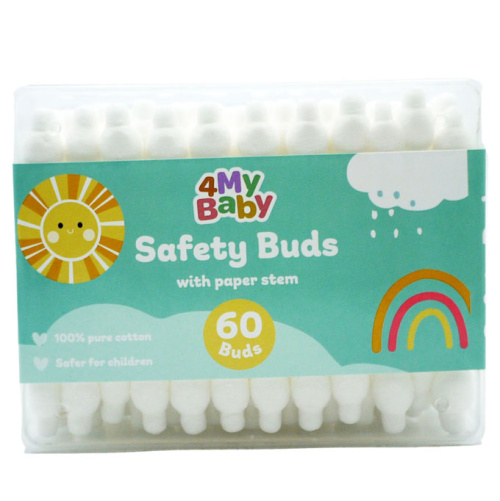 For My Baby Safe Cotton Buds Paper Stem 60Pcs