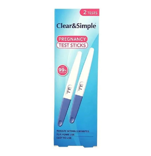 Clear & Simple Pregnancy Test Sticks 2 Test 20mI