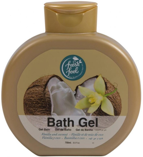 Fresh Feel Bath Gel Vanilla & Coconut 750ml