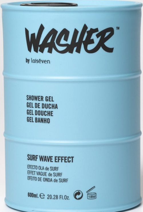 WASHER Surf Wave Effect Shower Gel 600ml