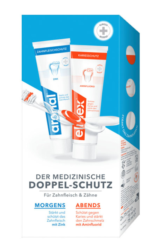 Elmex & Aronal Toothpaste Set 2x 75 ml