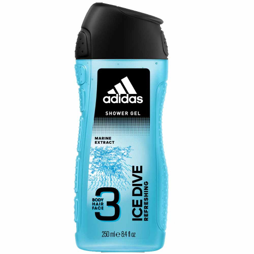 Adidas Men Ice Dive 3 in 1 Shower Gel 250ml