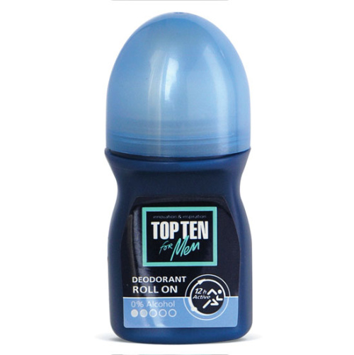 TOP TEN ACTIVE Deodorant roll-on for body 0% alcohol 50ml