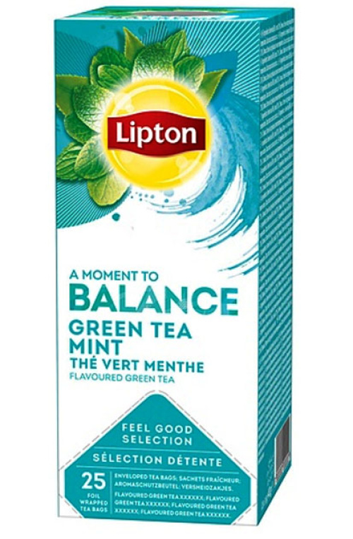 Lipton Green Tea Mint HoReCa green tea flavored with mint and aroma  1,6gx25pss
