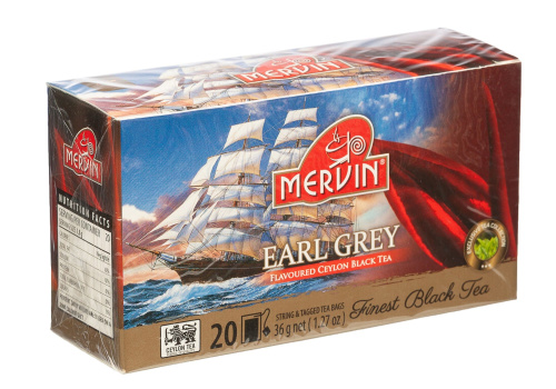 Mervin Ceylon Black Tea Earl Gray 20Pcs