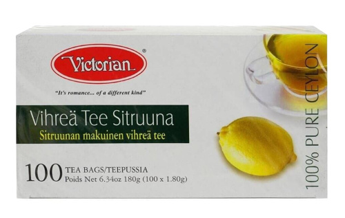 Victorian Green Tea Lemon 100bag